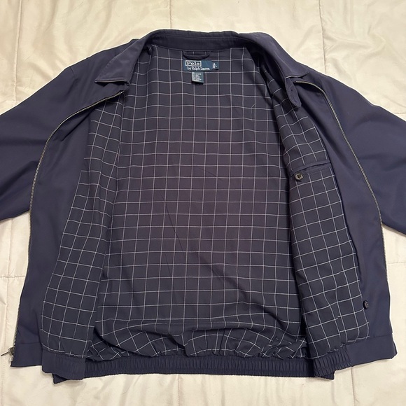 Polo by Ralph Lauren Blue Windbreaker Jacket - Picture 7 of 8